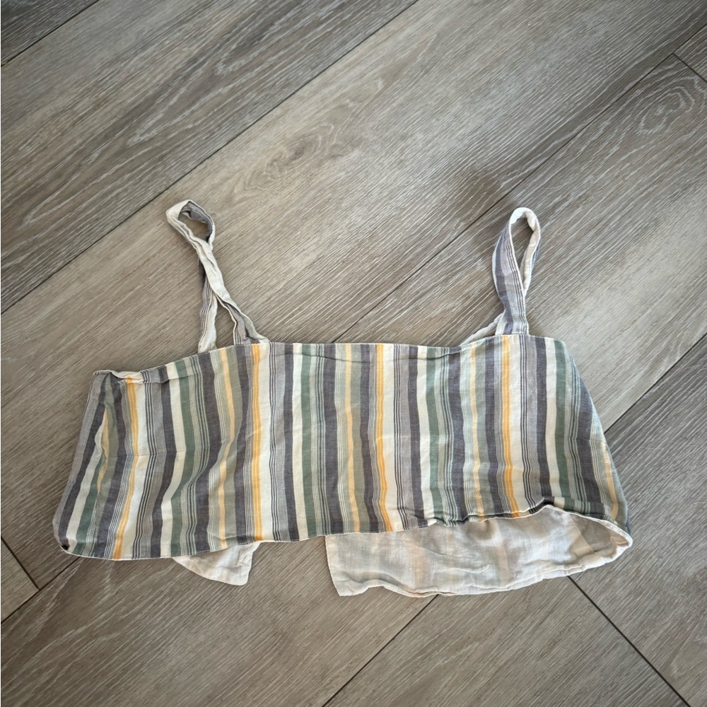 Out from Under For Urban Outfitters Striped Cropped Top